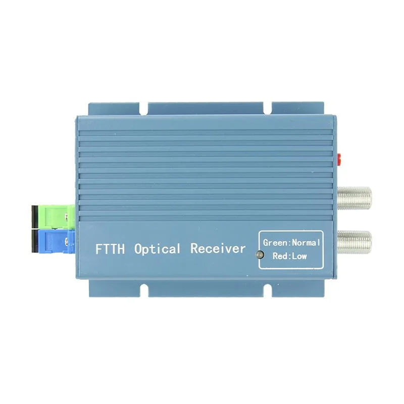 FTTH Council 2 Portas CATV receptor óptico com Wdm Nó AGC televisão por cabo Mini-Node