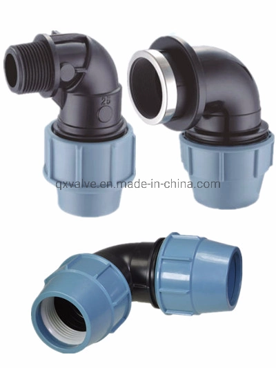 Multiple Color Pipe Connector Plastic Tee PP Compression Fittings for Irrigation