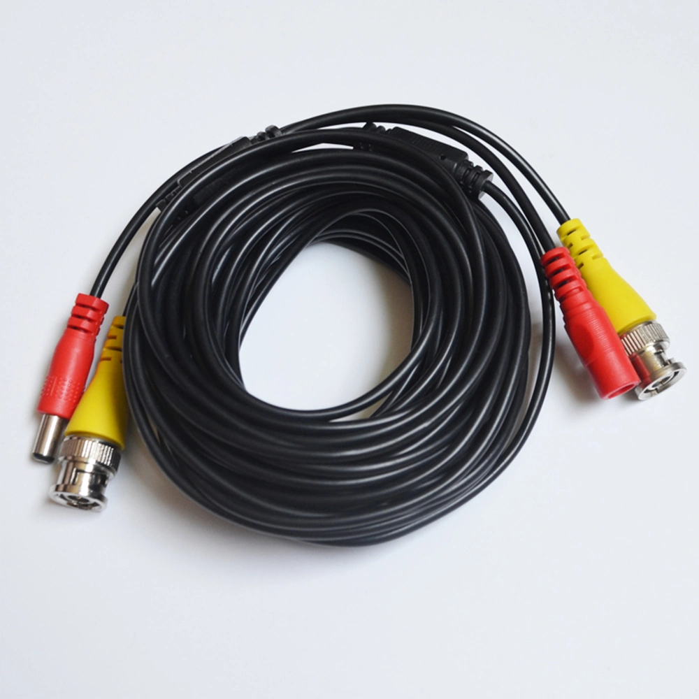 Cable coaxial de CCTV RG6 de alta calidad BNC con conector de CC Para cámara CCTV