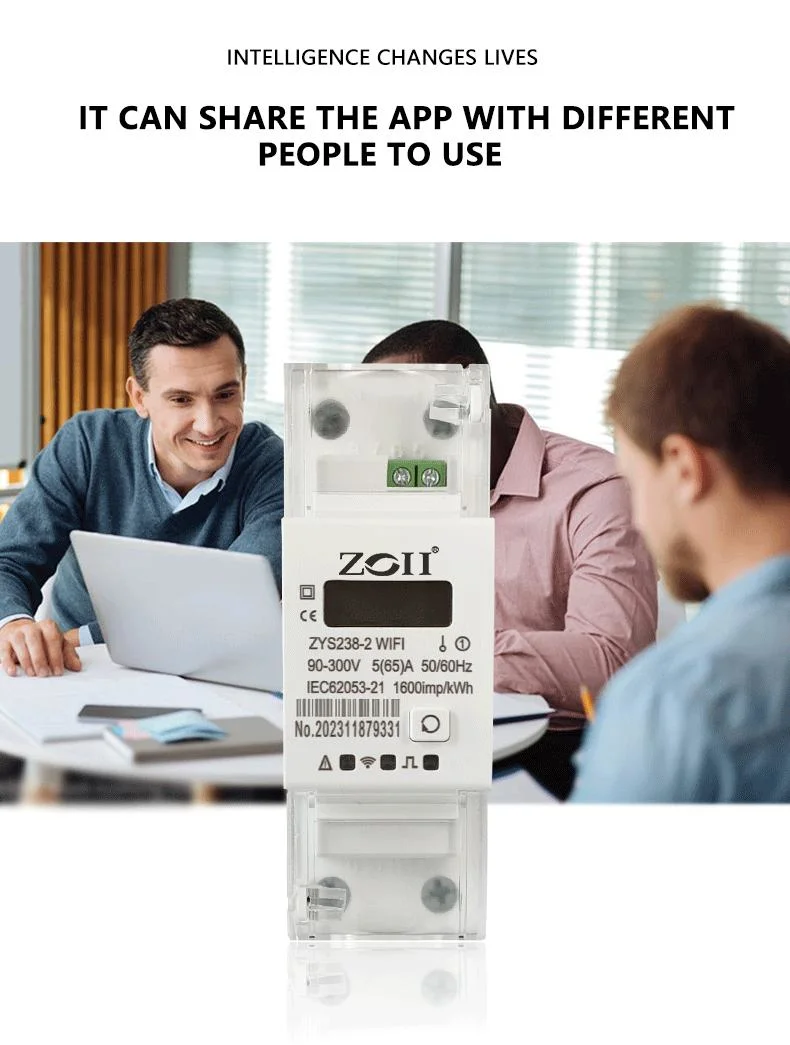 Zoii Electric Zigbee Tuya APP Einphasen-Smart Energy Meter