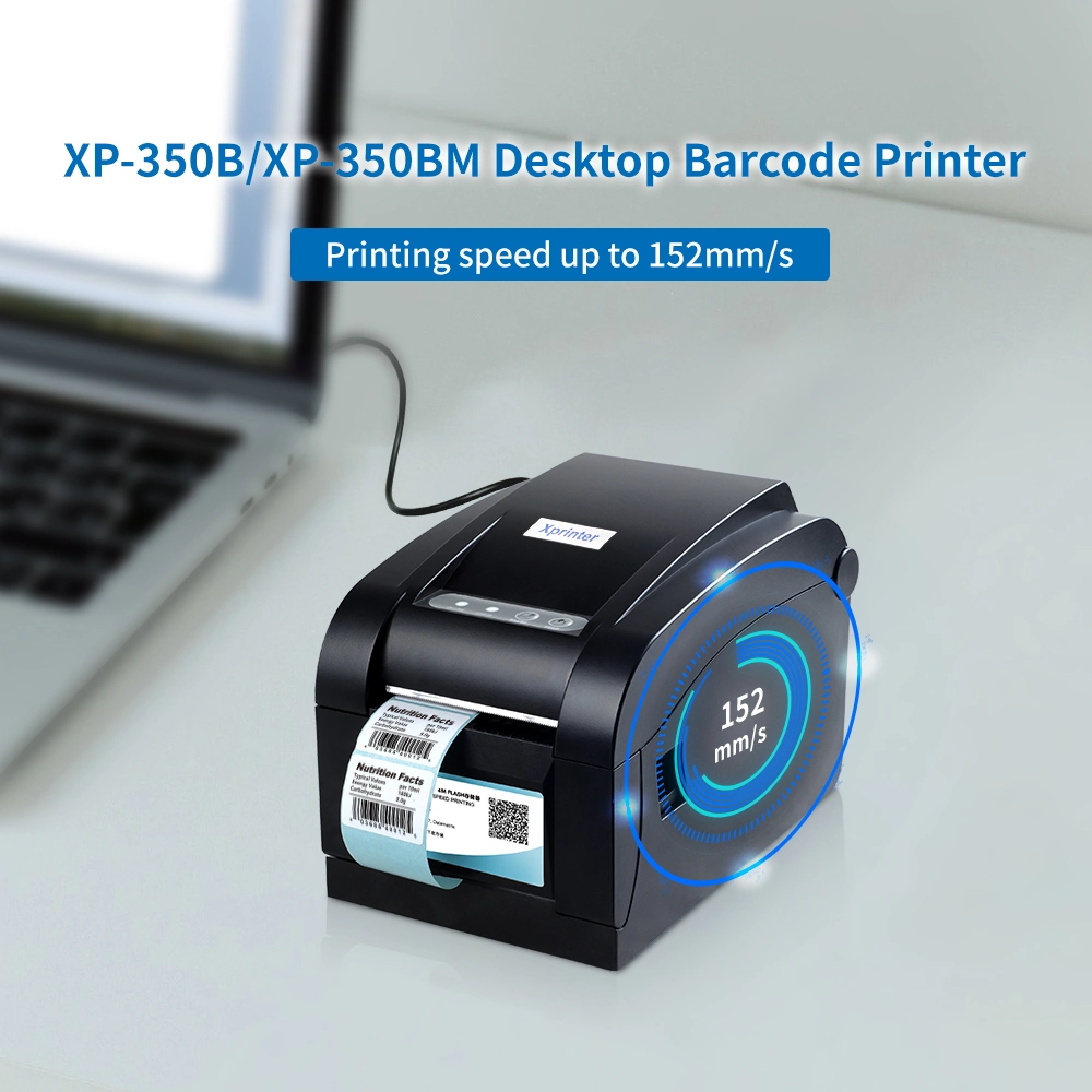 Xprinter XP-350B 80 mm Inkless Thermal Barcode Printer USB+Serial+LAN Thermal Receipt Printer