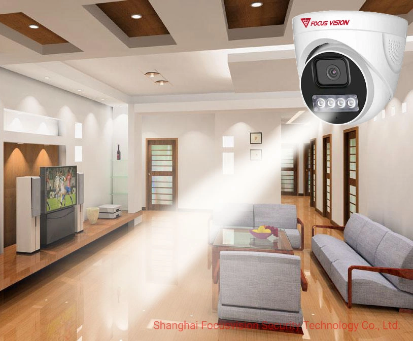 4MP Dual-Light Min Poe Smart Infarred Indoor Home Secuirty Dome CCTV Ndaa Camera with Non-Hicilicon