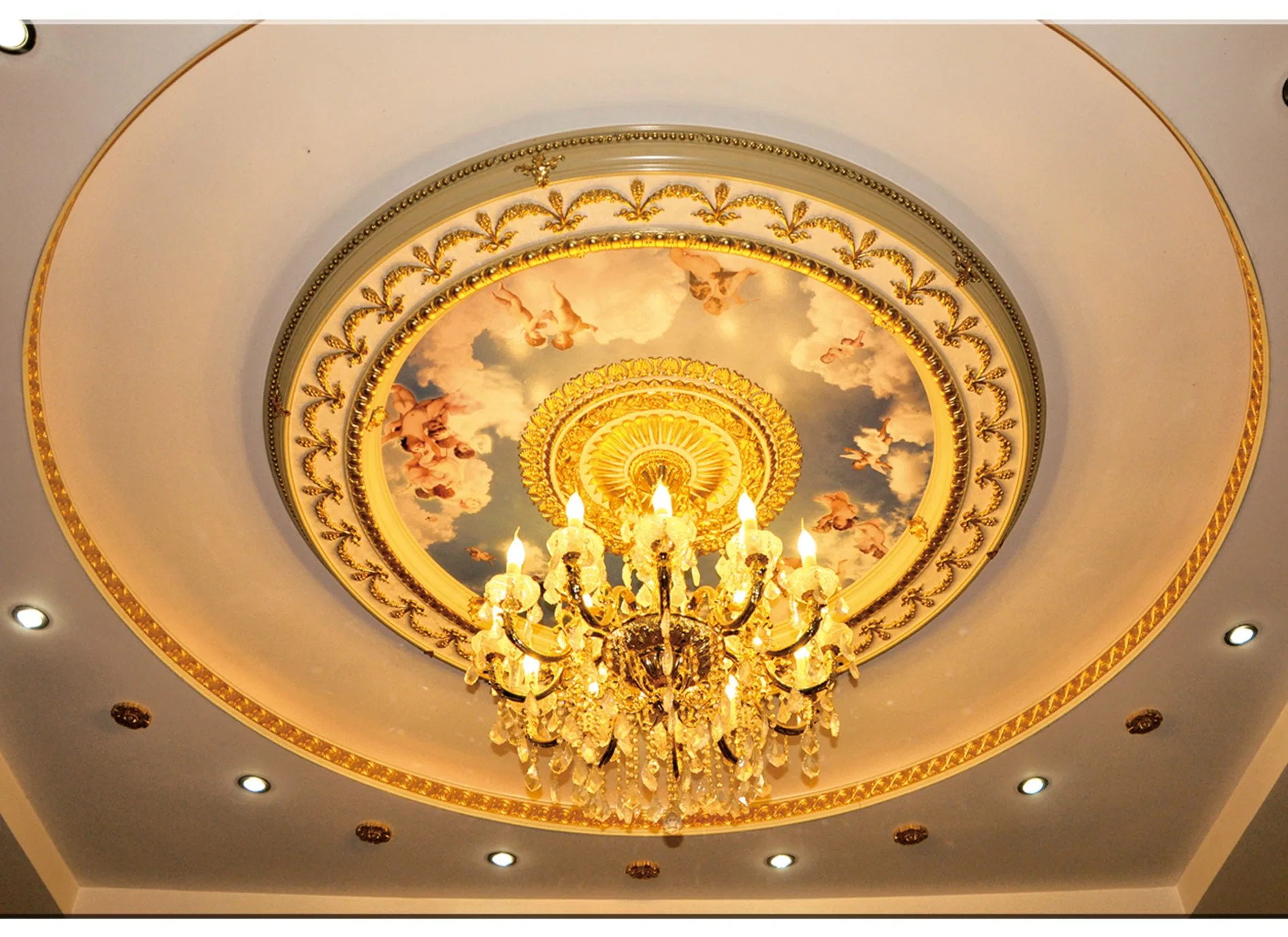 Banruo Promotion Sale Artistic Polygon Polystyrene Decorative Ceiling for House