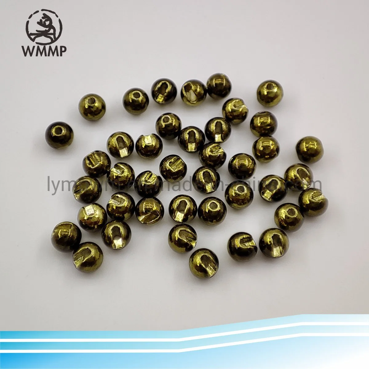 Tungsten Beads Metallic Coffee&Metallic Olive Tungsten Slotted Beads for Fishing Lure