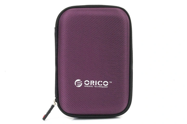 Purple Hard EVA Hard Disk Drive Case