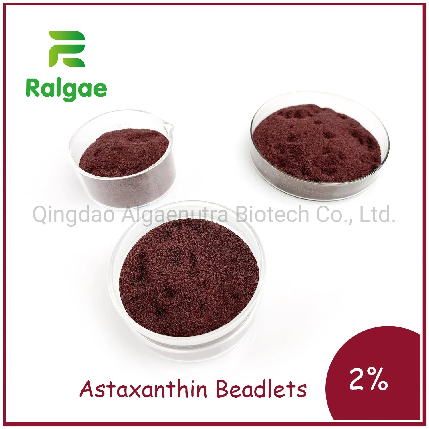 2% Content Astaxanthin Algae Beadlets Cold Water Soluble in Bulk Astaxanthin