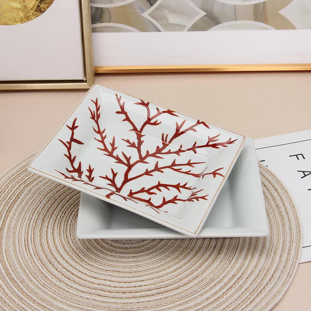 Ast-007 porcelana china Cenicero de cerámica de blancos personalizado Pocket Cenicero fumar Mayorista/Proveedor de accesorios