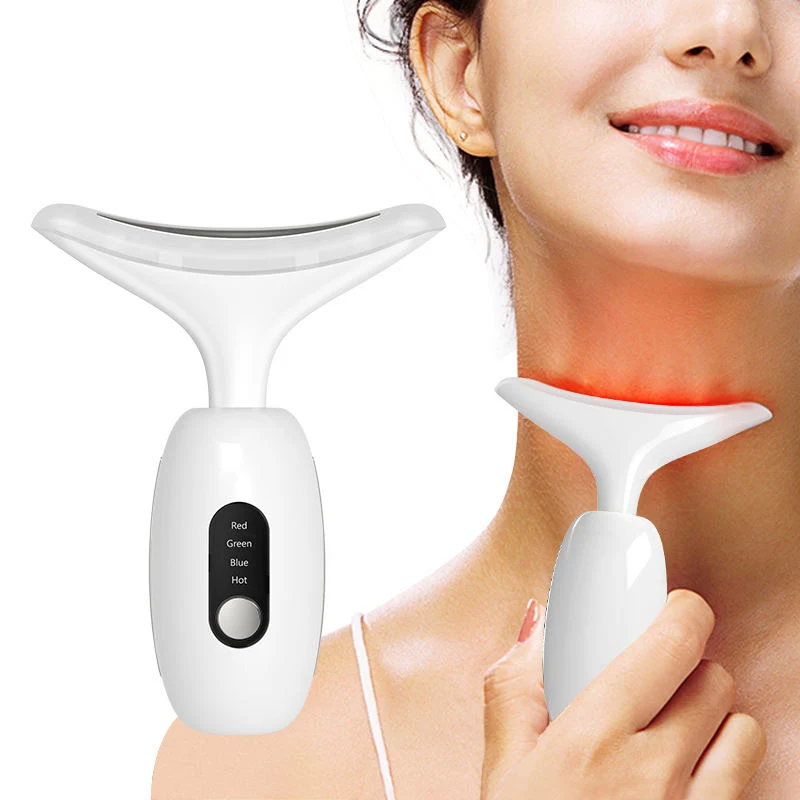 2022 Mejores productos de belleza y cuidado personal Máquina de levantamiento facial eléctrica de masaje facial LED RF EMS de mano Beauty Microcurrent Face Lift Machine