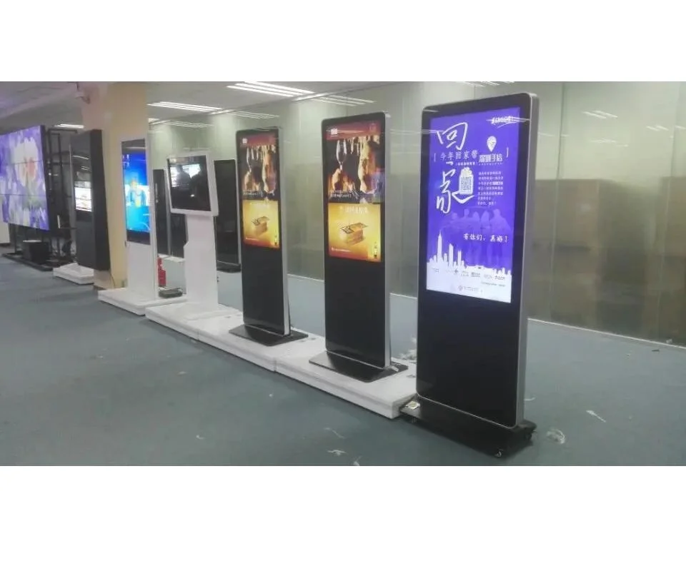 Preço de fábrica Ecrã LCD de publicidade múltipla Ecrã de toque Kiosk Floor Ecrã de publicidade permanente Ecrã de sinalização digital