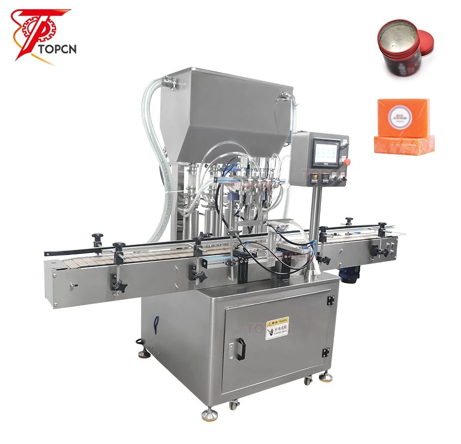 Automatic Cream Heating Mixing Custard Paste Bottle Filling Machine