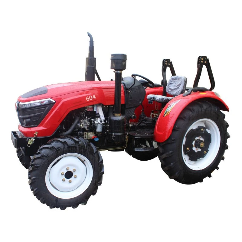 Original Factory Direct Price Farm Machinery 60HP 604 4 Wheel Drive Diesel Mini Tractor with Front Loader and Backhoe