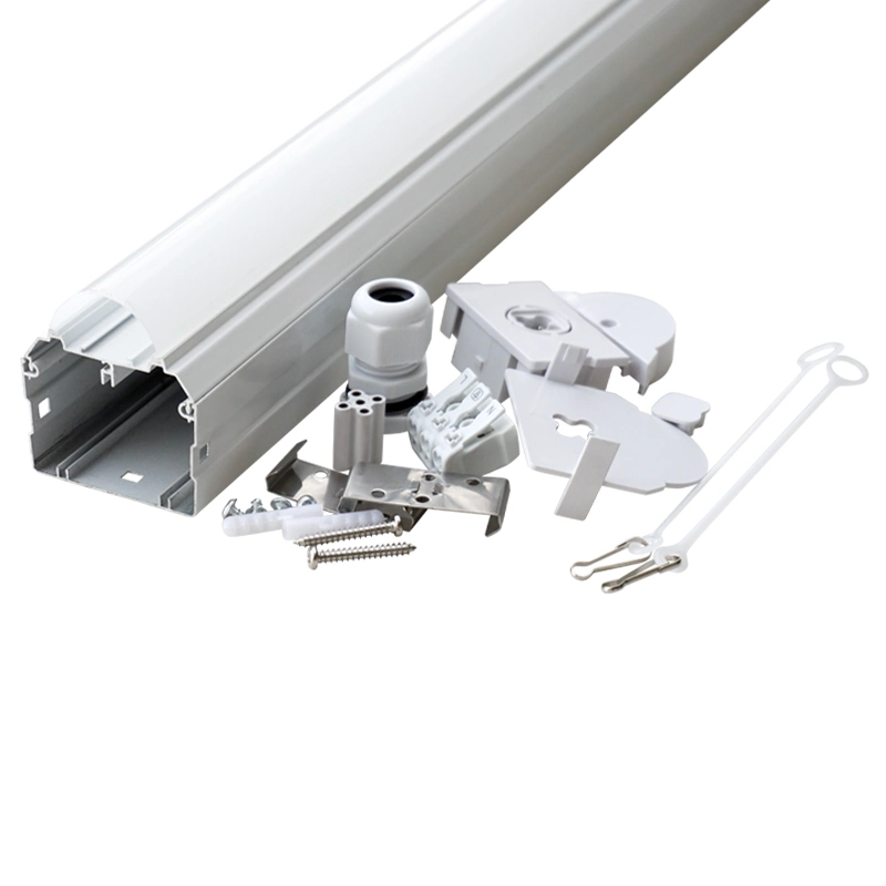 Ultra-Thin T8 LED Batten Tube Light Linkable Integrated Linear Light Fixture Housing