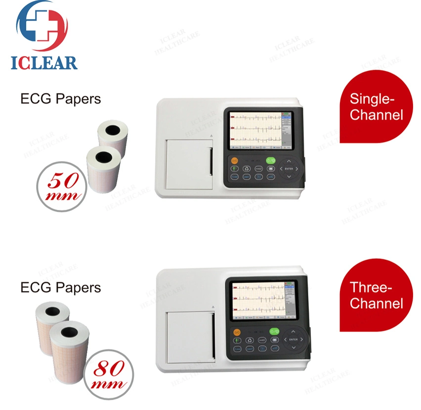 Single/Three-Channel Digital Electrocardiograph ECG