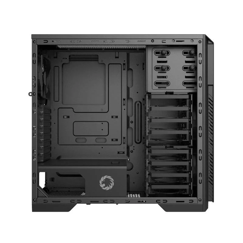 Black Full Tower RGB Gaming Case with Transparent Window