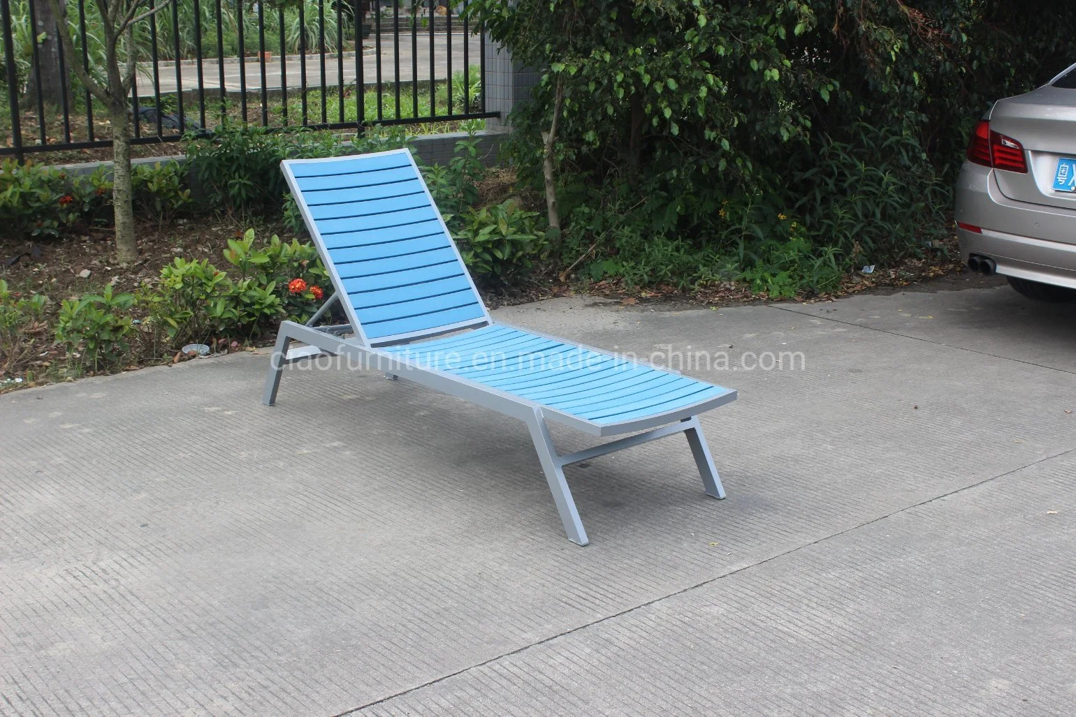 Leisure PS Wood Sun Lounger Outdoor Furniture with Side Table