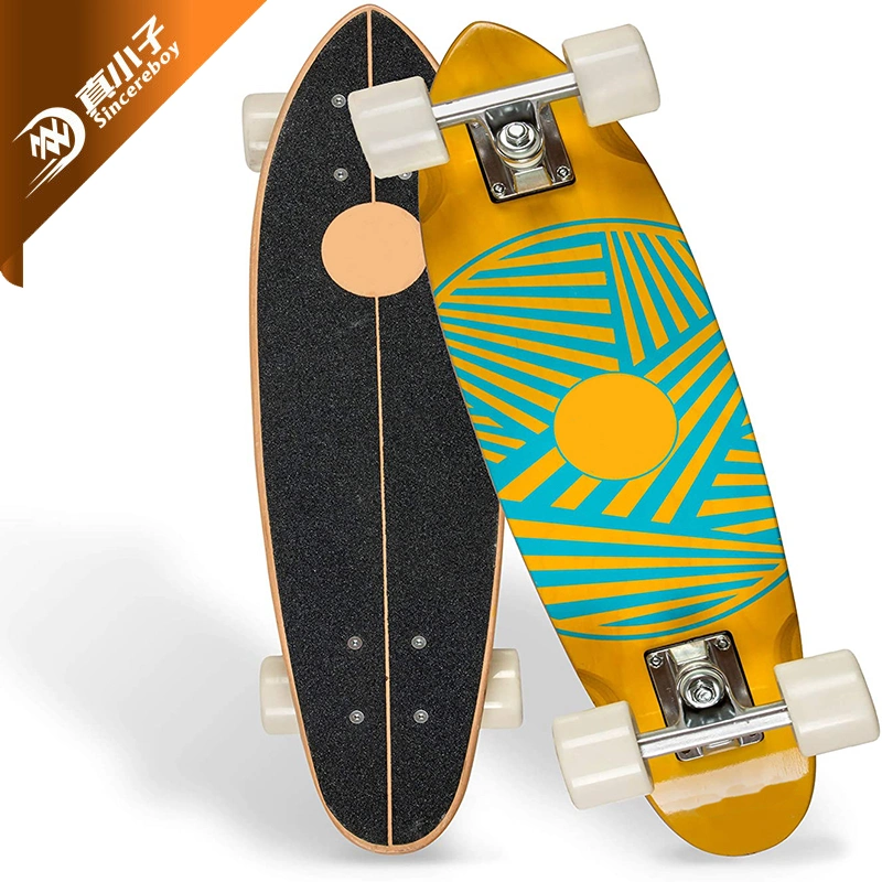 Cruiser Boards Strong 7 Ply Canadian Maple Complete Skateboards PU Wheels with High Speed ABEC 9 Bearings