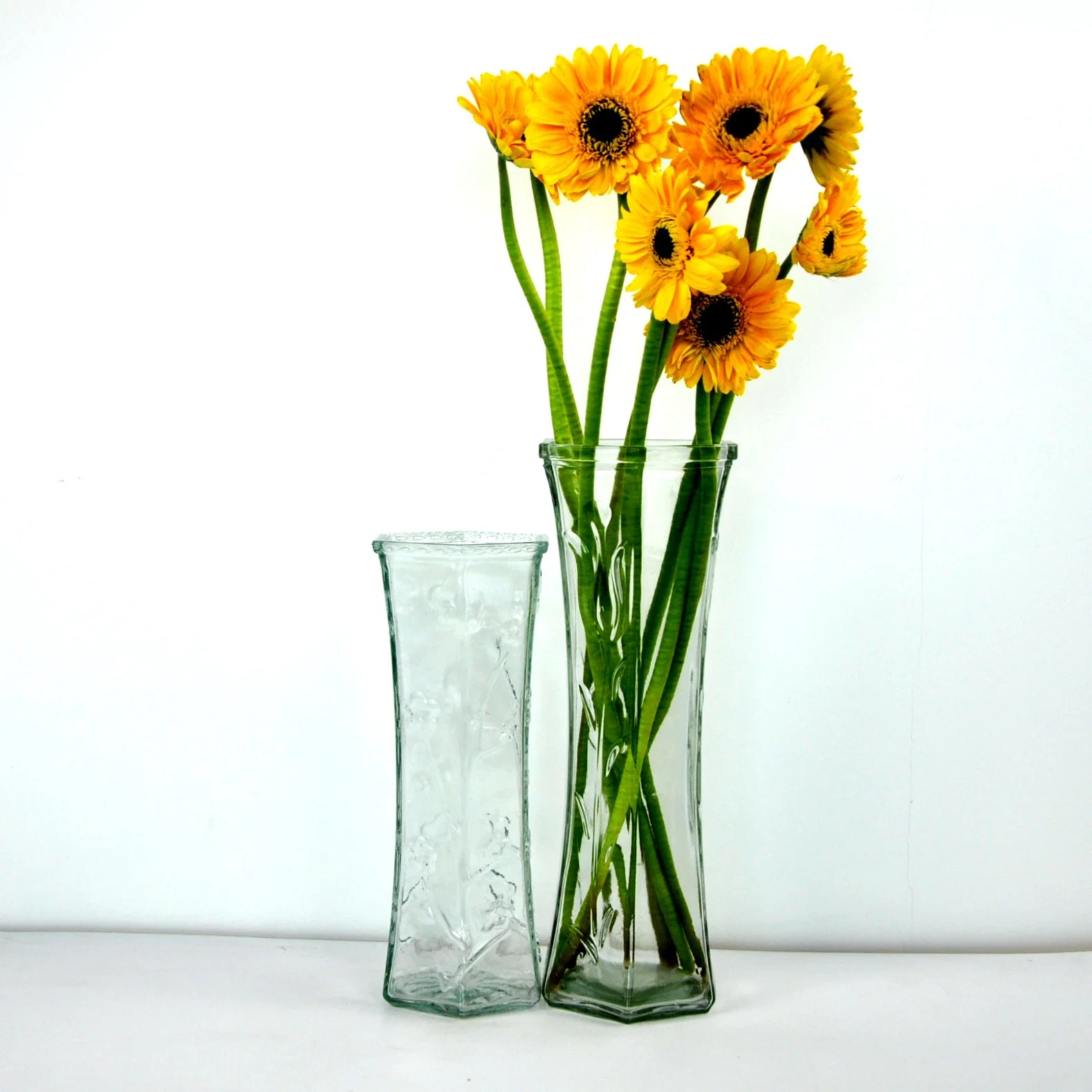 Transparent Glass Vase for Wedding Decoration