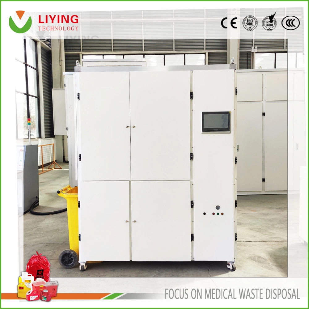 Environmental Dental Waste Onsite Vertical/ Horizontal Microwave Steam Autoclave Sterilization System with Shredder