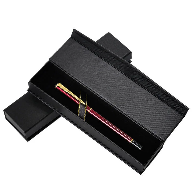 Benutzerdefinierte Logo Magnetic Man Pen Geschenkboxen Single Pen Paket Set mit Box Geschenkboxen mit magnetischem Deckel