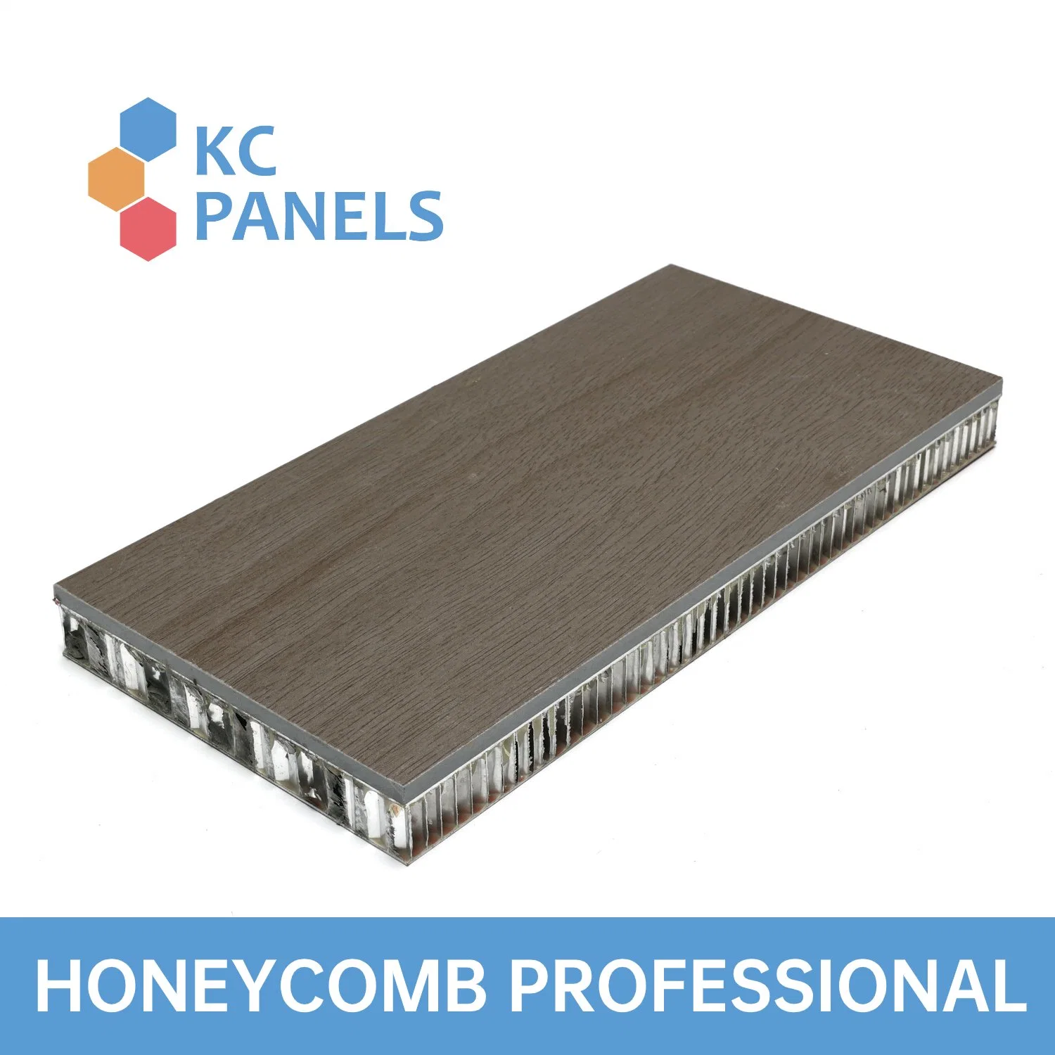 Wood Grain Porcelain Honeycomb Panel Exterior Cladding Fast Installation Panel