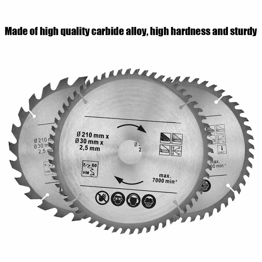 Hoja TCT de aleación dura sierras circulares 80t de rotación de funciones múltiples herramientas de corte 6600rpm 4"-10" Sandblasted Yg6 propinas