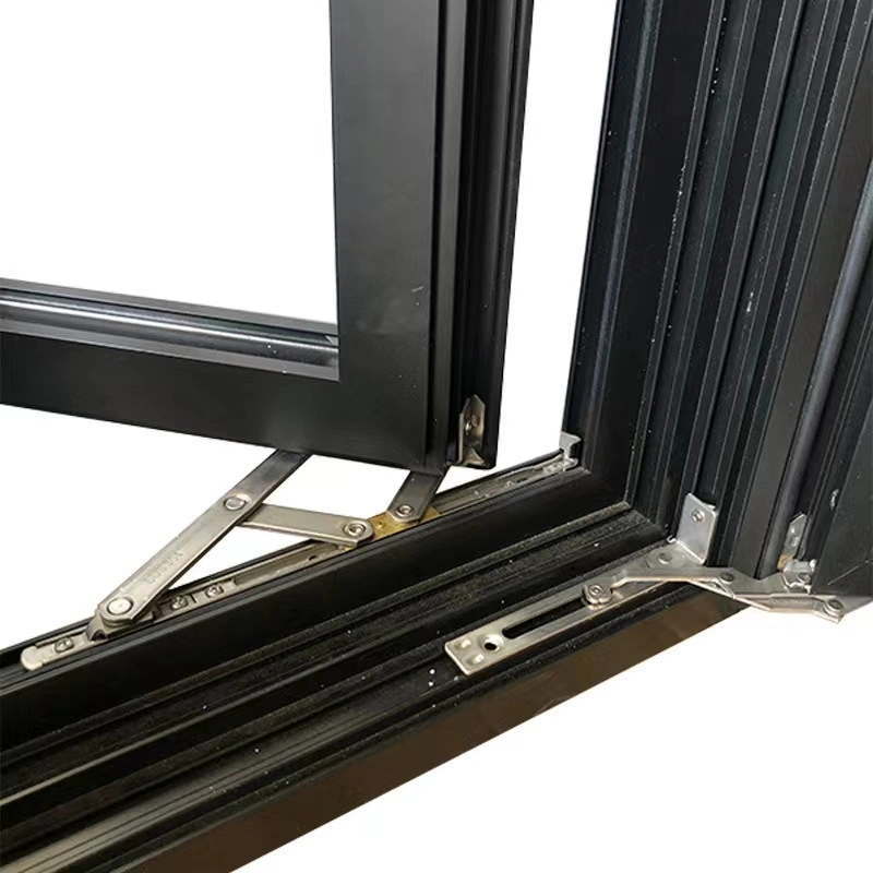 Aluminium Aluminum Casement Window in Tempered Glass Building Material 8