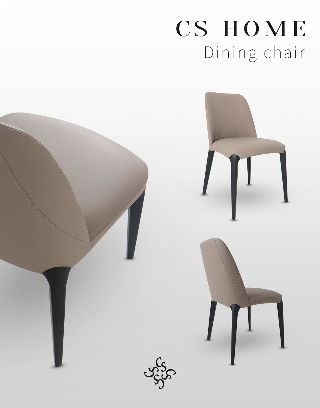 Wholesale Design Room Furniture Nordic Modern Restaurant Hall French Leather Fabric Dining Chair