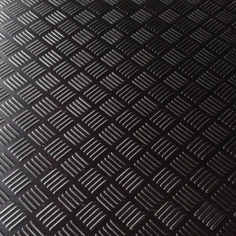 Noise Reduction Fitness Ribbed Rubber Floor Mats/Non-Slip Checker Rubber Product
