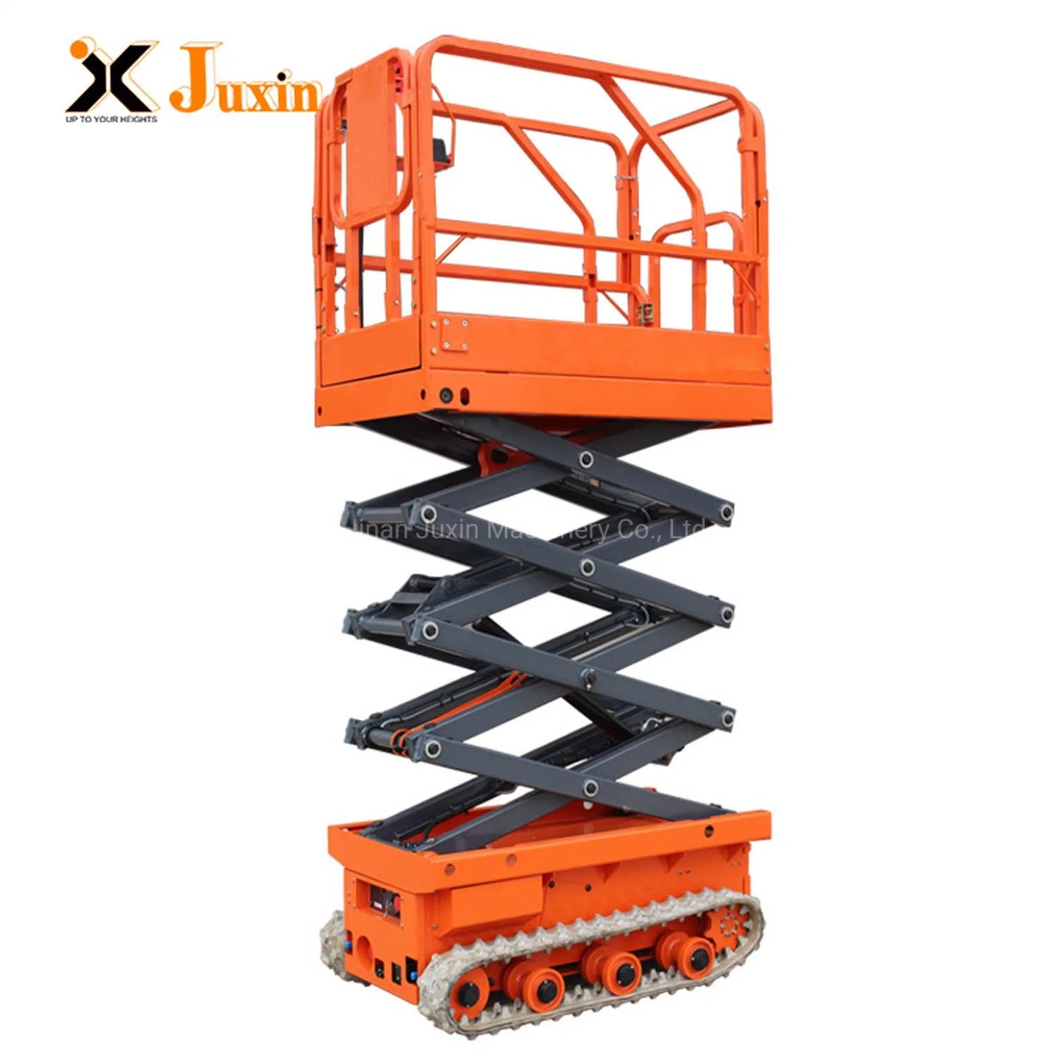 Mini Tracked Crawler Electric Self Propelled Scissor Lift for Grass Greenhouse Construction Mountain Tough Road