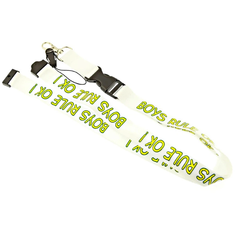 Benutzerdefinierte Seidendruck / Wärmetransfer Druck Polyester Lanyards