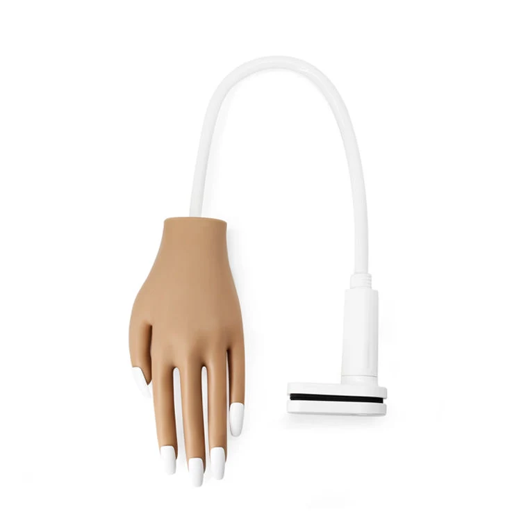 Haste dobrável flexível acrílico Arte prática ferramenta de treinamento de Manicure de mão com Dicas Falsas