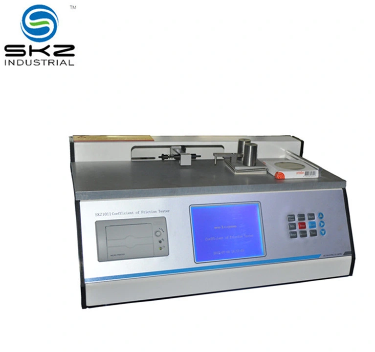 Skz1011 Plastic Film Packaging ISO8295 Astmd1894 Tappit816 Coefficient of Sliding Friction Cof Testing Machine Device