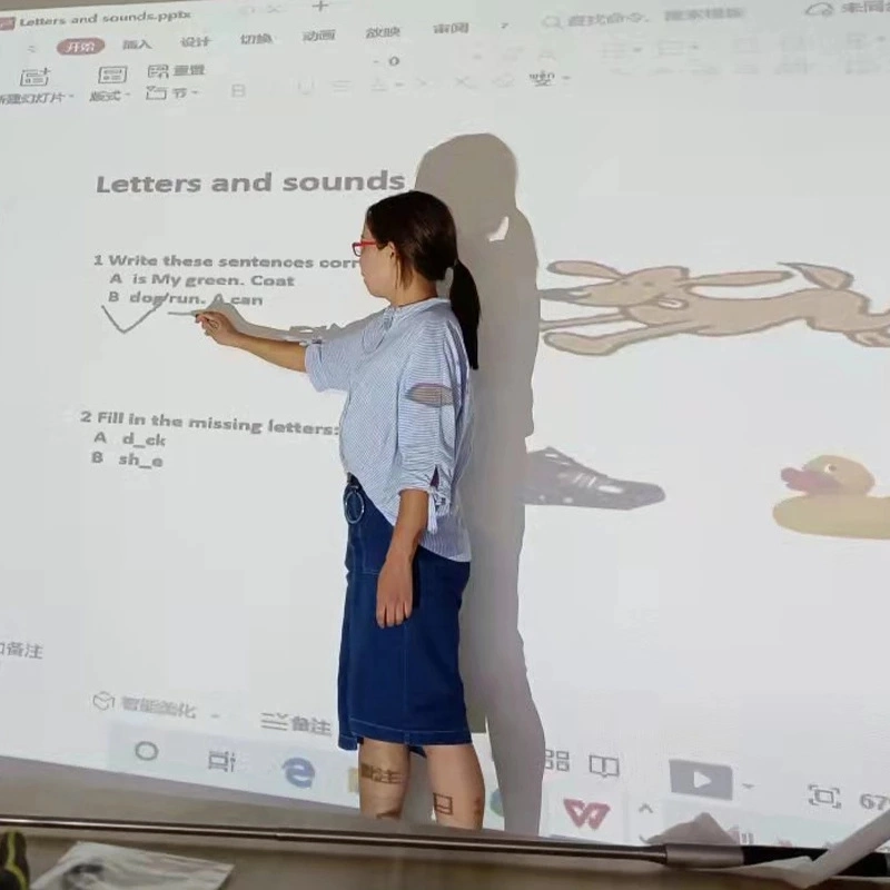 Best Price Electronic Board Portable Interactive Whiteboard Smart Digital Boards 2 Infrarot-Stifte für Bildung Showroom Hotel