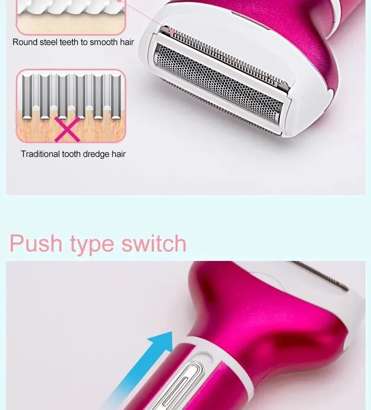 4 in 1 Epilator Female Eyebrow Trimmer Epilator Shaver for Hair Removal