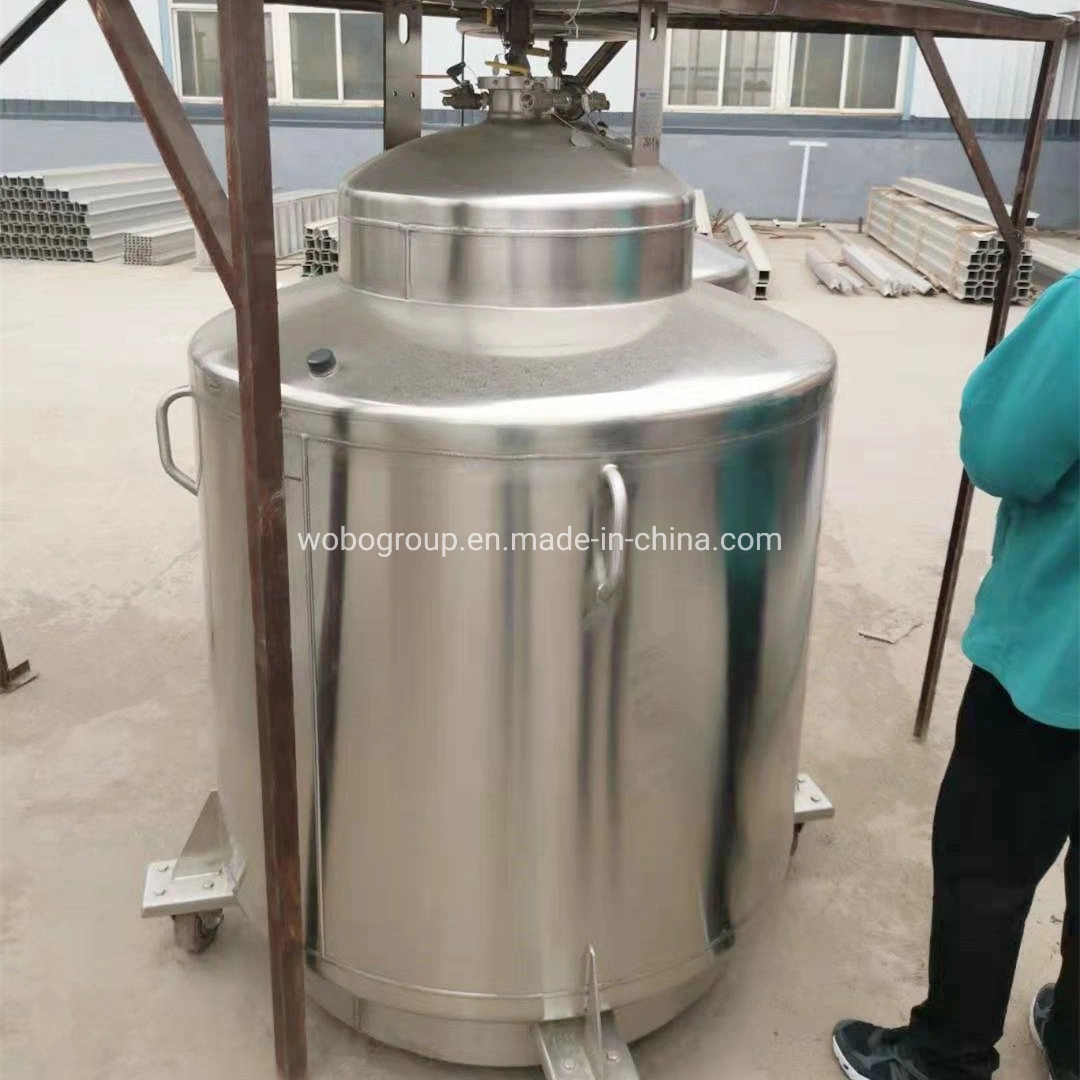 High Pressure Stainless Steel Liquid Helium Dewar Cylinder for Hospital