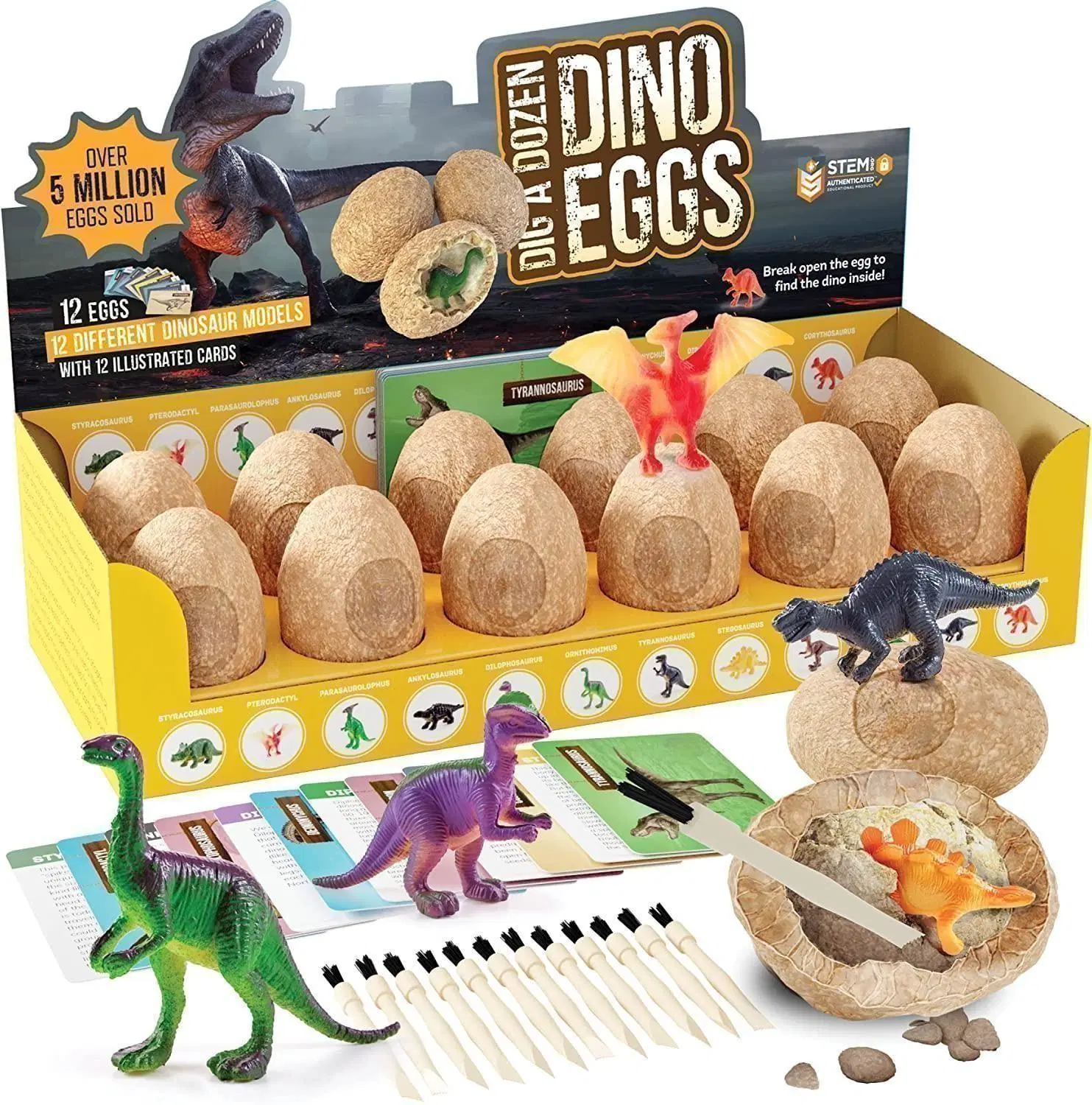 Education Toy Party Gifts Surprise Dinosaurs Science Stem Activities 12 Easter Eggs Toy