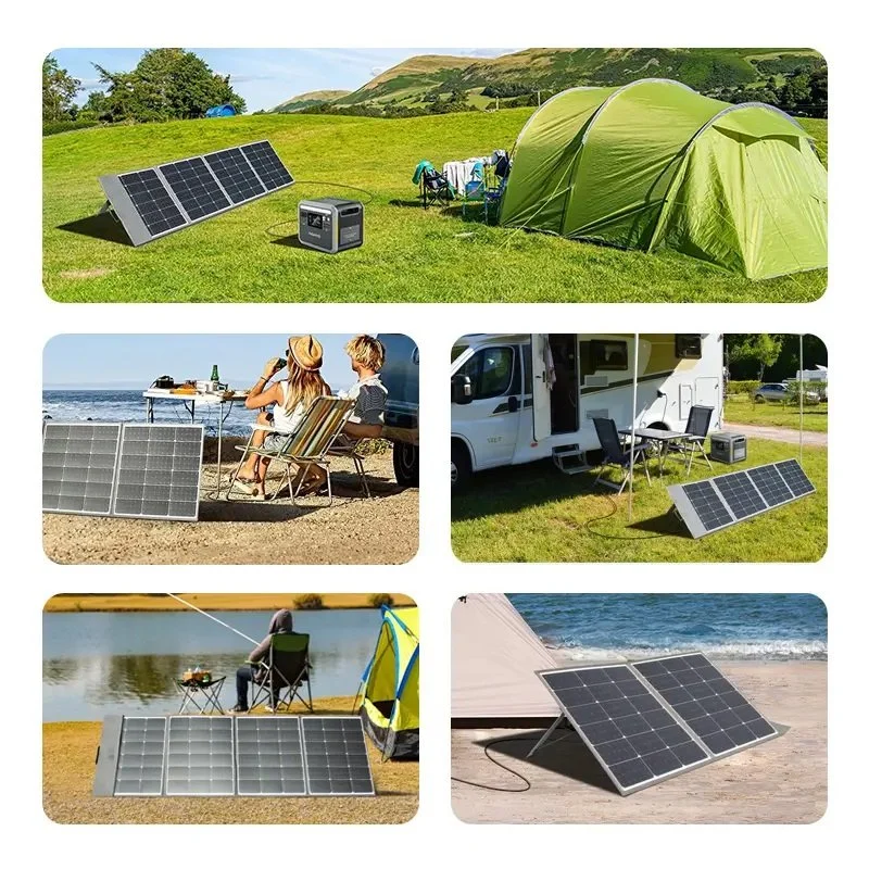 Off Grid Solar Power Energy Portable Foldable Solar Panel 100 Watt Solar System