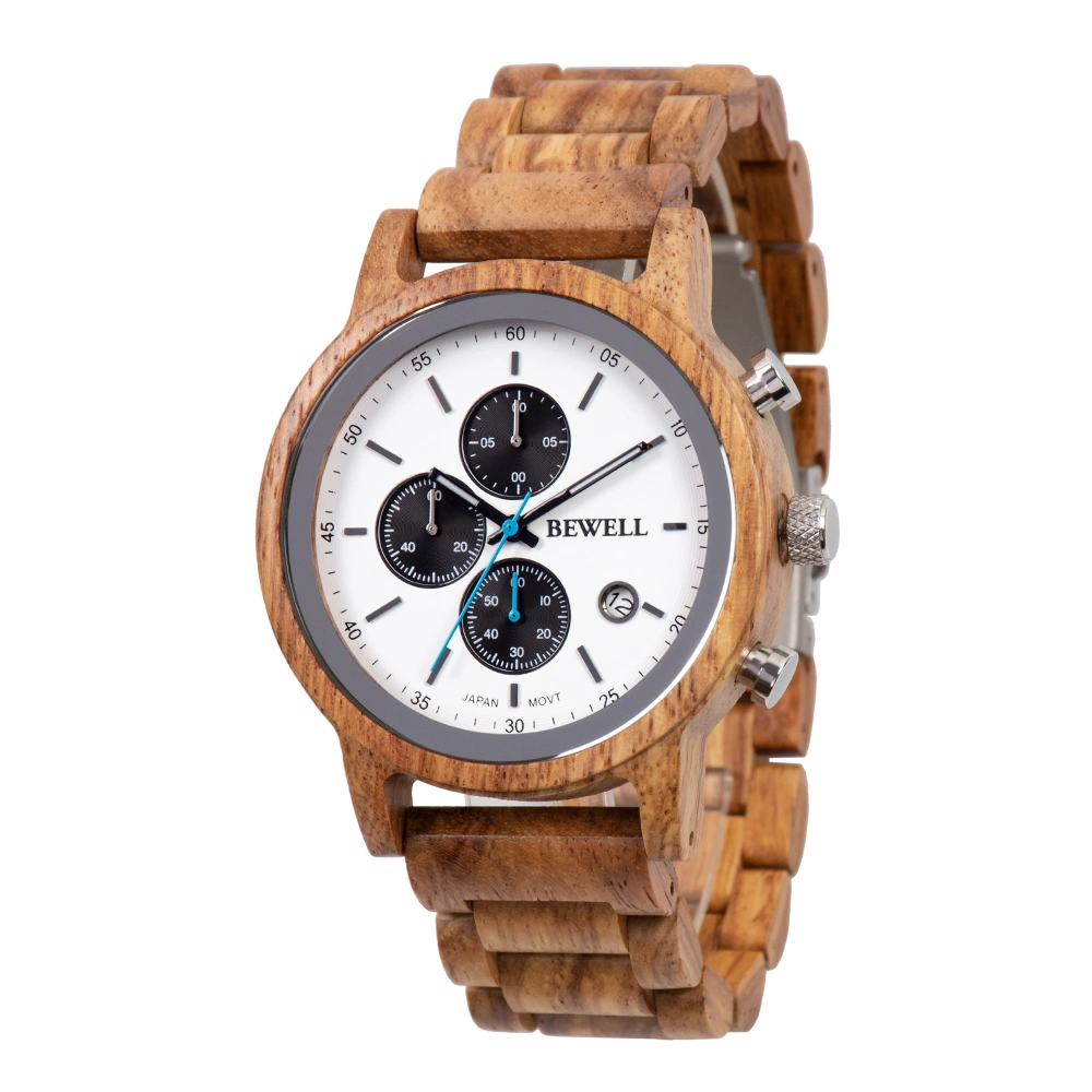 Neueste Design Fabrik Direkt Liefern Lager Schnelle Lieferung Luxus Geschenk Wood Watch Multifunktions-Uhren aus Holz für Männer