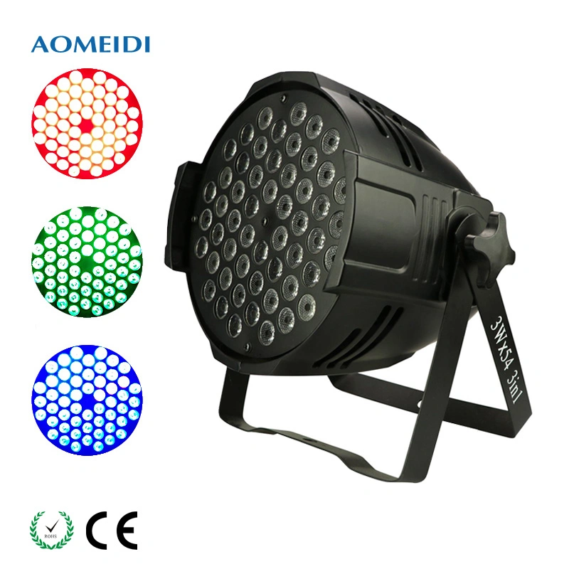 Guangzhou 54X3w Indoor LED PAR Can Light Price DMX-512 RGB