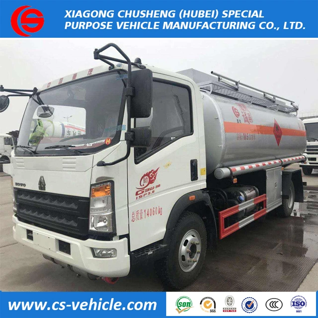 5000liters Aluminium / Carbon Steel Refuel Tank Truck