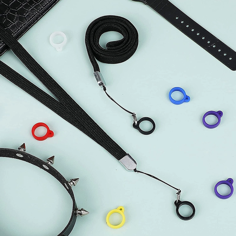 Wholesale/Supplier Cheap Adjustable USB Neck Lanyard Keychain for Pen Phone ID Badge with Rubber Ring