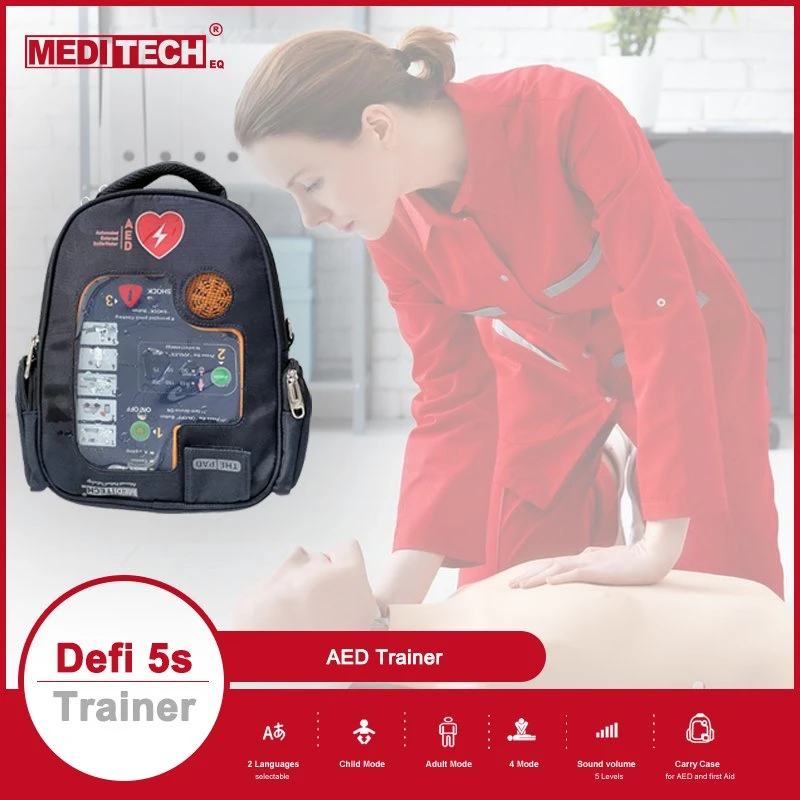 MEDITECH DEFI 5s máquina de entrenamiento, máquina de transición de RCP, entrenamiento de primeros auxilios