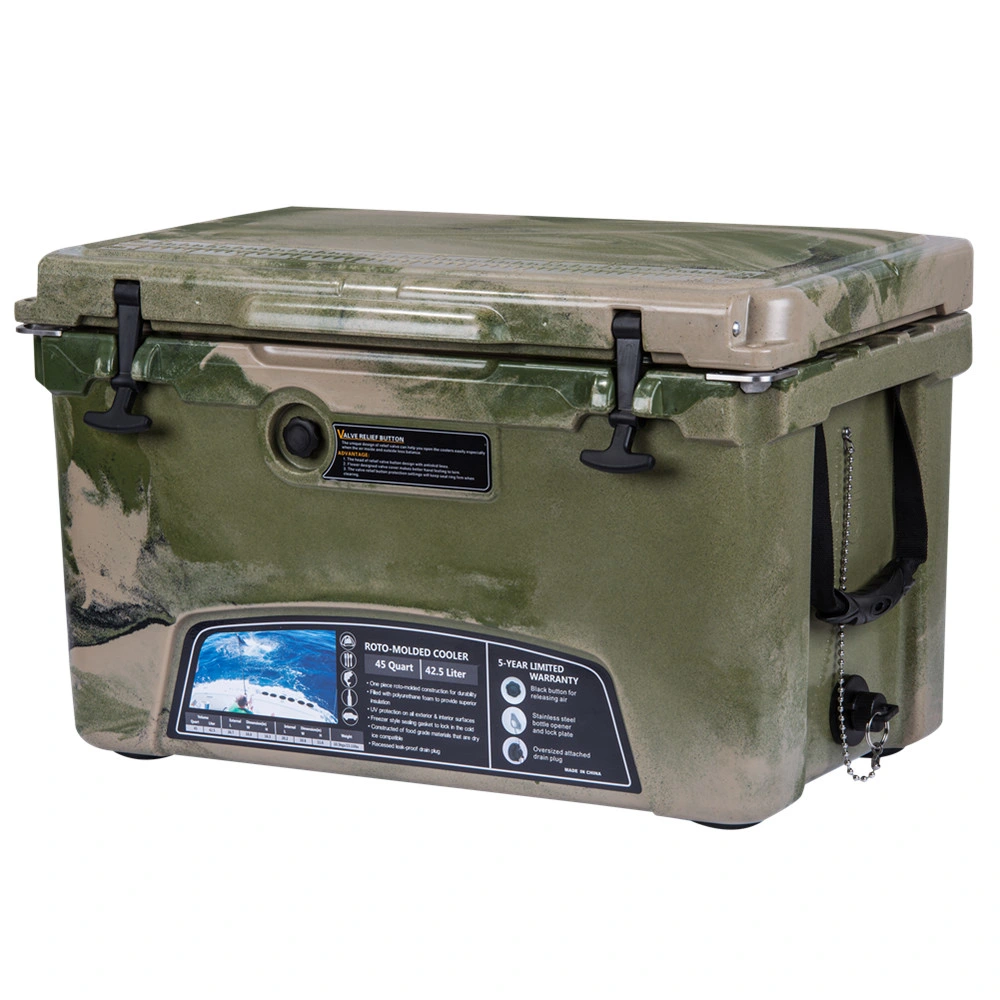 Air Cooler Ice Box Rotomolded 45qt for Fishing Camping