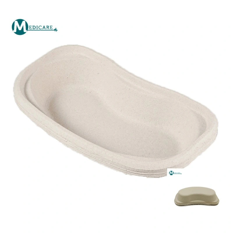 Biocompatible Paper Kidney Bowl Kidney Shaped Tray Basin Reusable Molded Pulp Dental Lab Instruments Surgical Trays