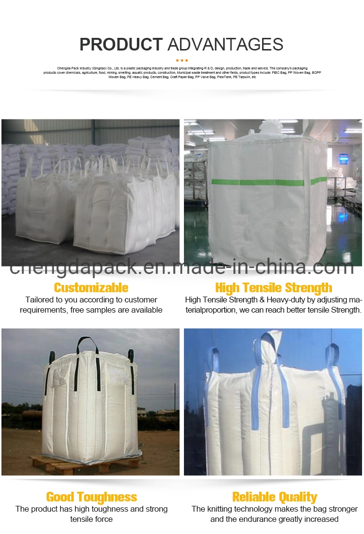 1 Ton FIBC Building Plastic Jumbo Bags for Gravel