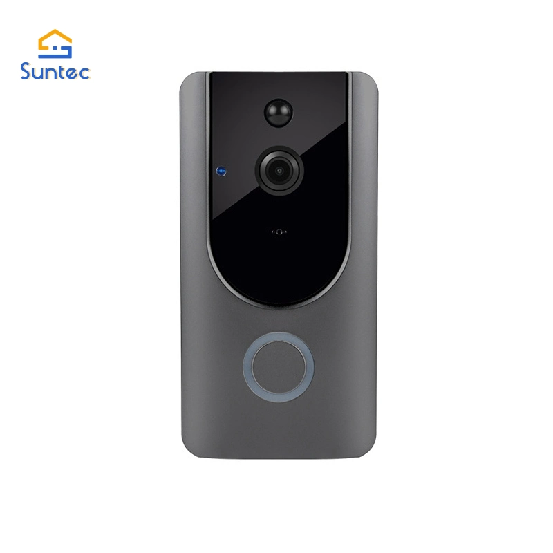 Vidéo téléphone de porte caméra de porte carillon sans fil avec vue plus large