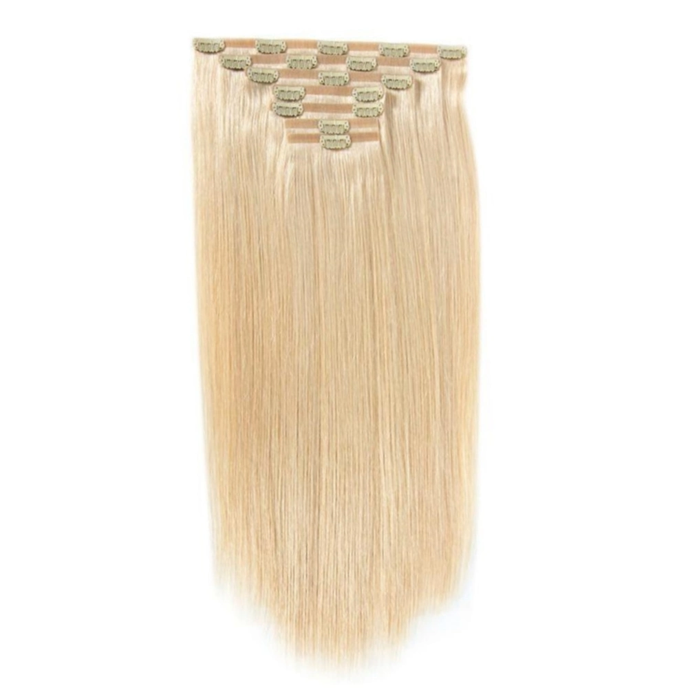 Clip Hair Extension derechos Remy señala doble Clip de encaje en el Hair Extension