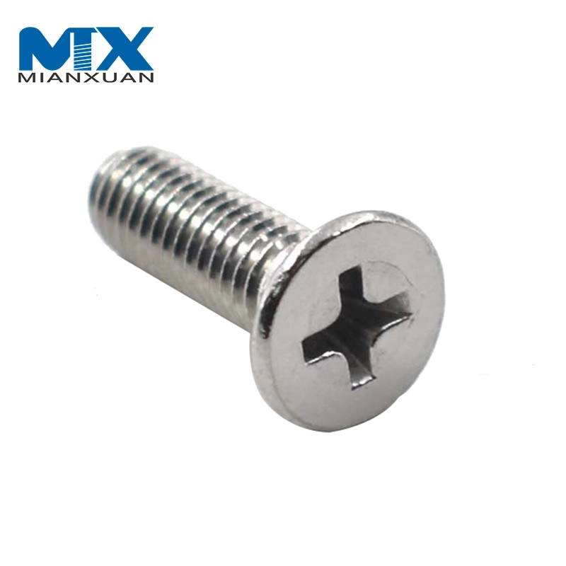 304 Stainless Steel Csk Head Bolt Philips Cross Recessed Machine Screws DIN965