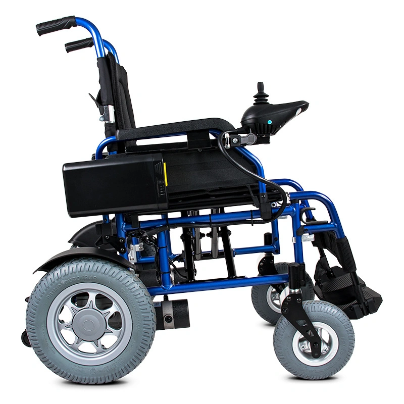 Conduite confortable, fauteuil roulant électrique pliable léger et portable sans balais.