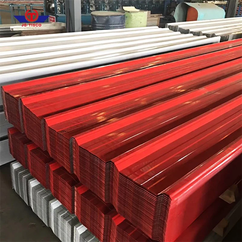 Prepainted Corrugated/T-Shped/Wave Corrugated Steel Plate PE/PVDF/HDP/SMP PPGL Profiled Iron Tiles Color Zinc Coated Metal Roofing Sheet